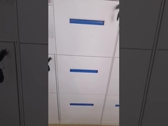 cabinete de archivo de acero vertical del cabinete de archivo vertical de 3 cajones del borde de 5m m con la barra colgante