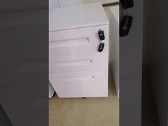 Gabinete móvil inclinable anti del pedestal de 3 cajones para el fichero A4 con la cerradura D520MM