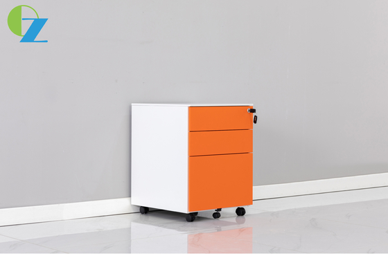 Customizable Colorful Office A4 File 3 Drawer Mobile Pedestal Cabinet Movable