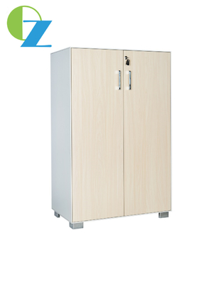 Slim Metal Wood Space Saving File Cabinet 2 Tier Swing Adjustable Foot