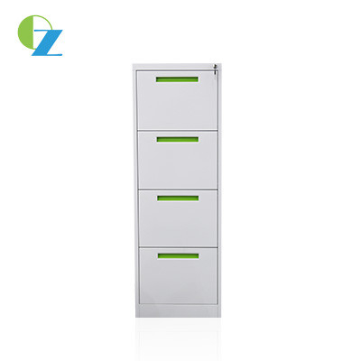 0.6mm-1.0mm Vertical Steel Filing Cabinets  Four Drawer Metal Cabinet W452mm