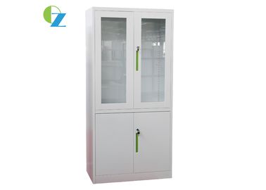 KD Structure Office Furniture Glass Door Steel Cupboard H1850*W900*D400(MM)