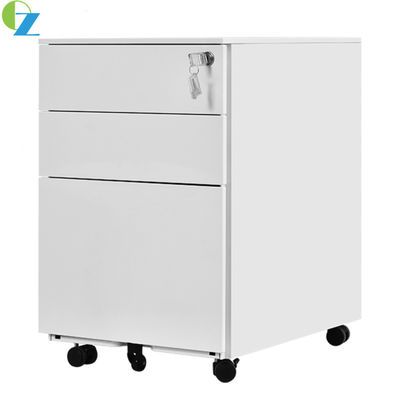 Storage 3 Section Slideway Mobile File Cabinet Rotating Assembled