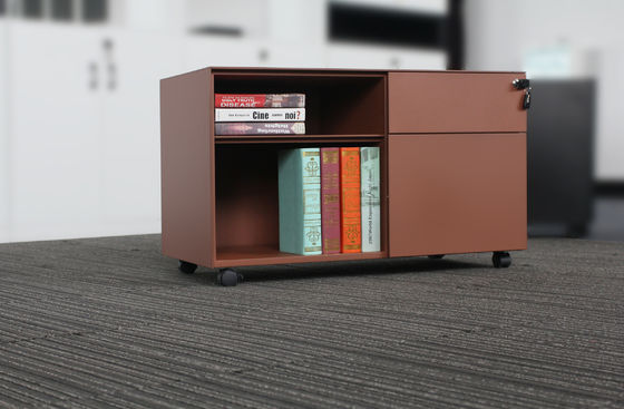 Pre Assembled Storage File Cabinet Office Steel 5MM Thin Edge 2 Drawer