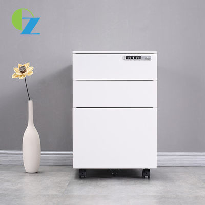 Electronic Metal Password Lock Mobile Pedestal Cabinet 3 Drawer
