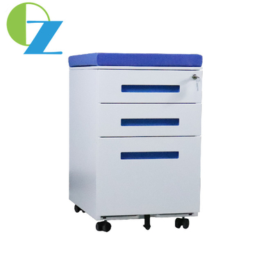 3 Section Slideway Mobile File Cabinet Rotating Assembled Anti Tilt W300mm