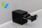 Black 2 Drawer Mobile Pedestal Cabinet Office Furniture With Pencil Tray